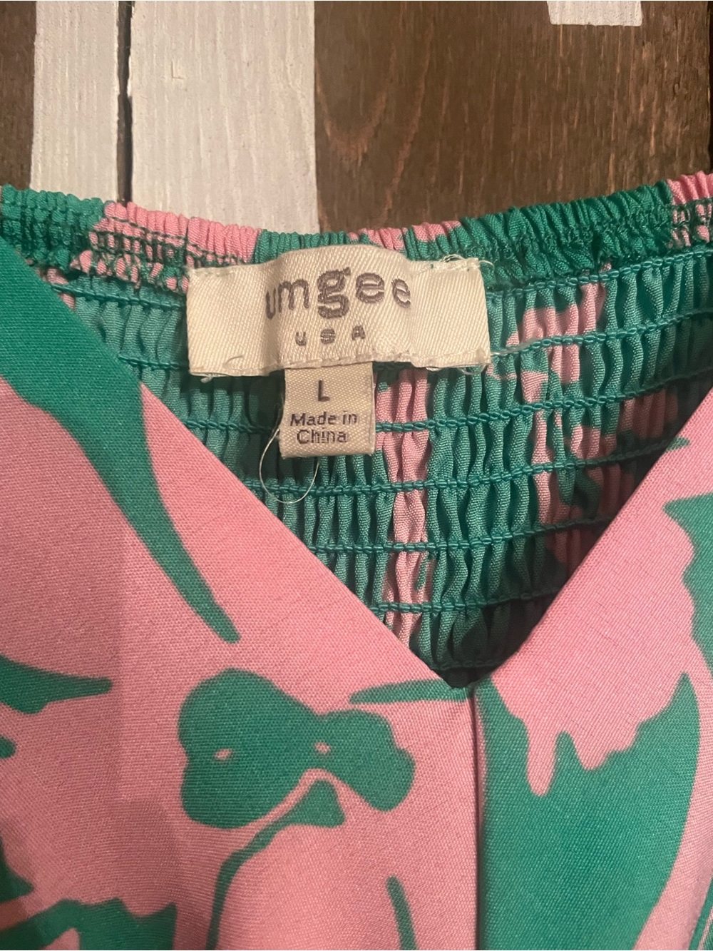 Umgee large Green & Pink Floral Maxi Dress - Picture 2 of 4